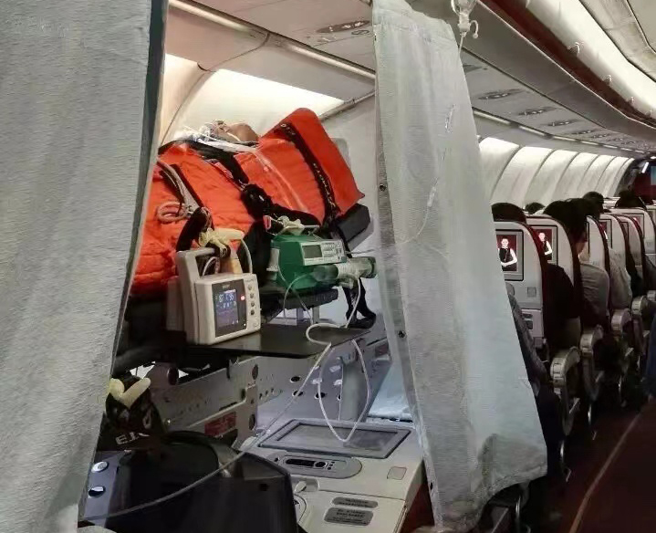 德令哈市跨国医疗包机、航空担架